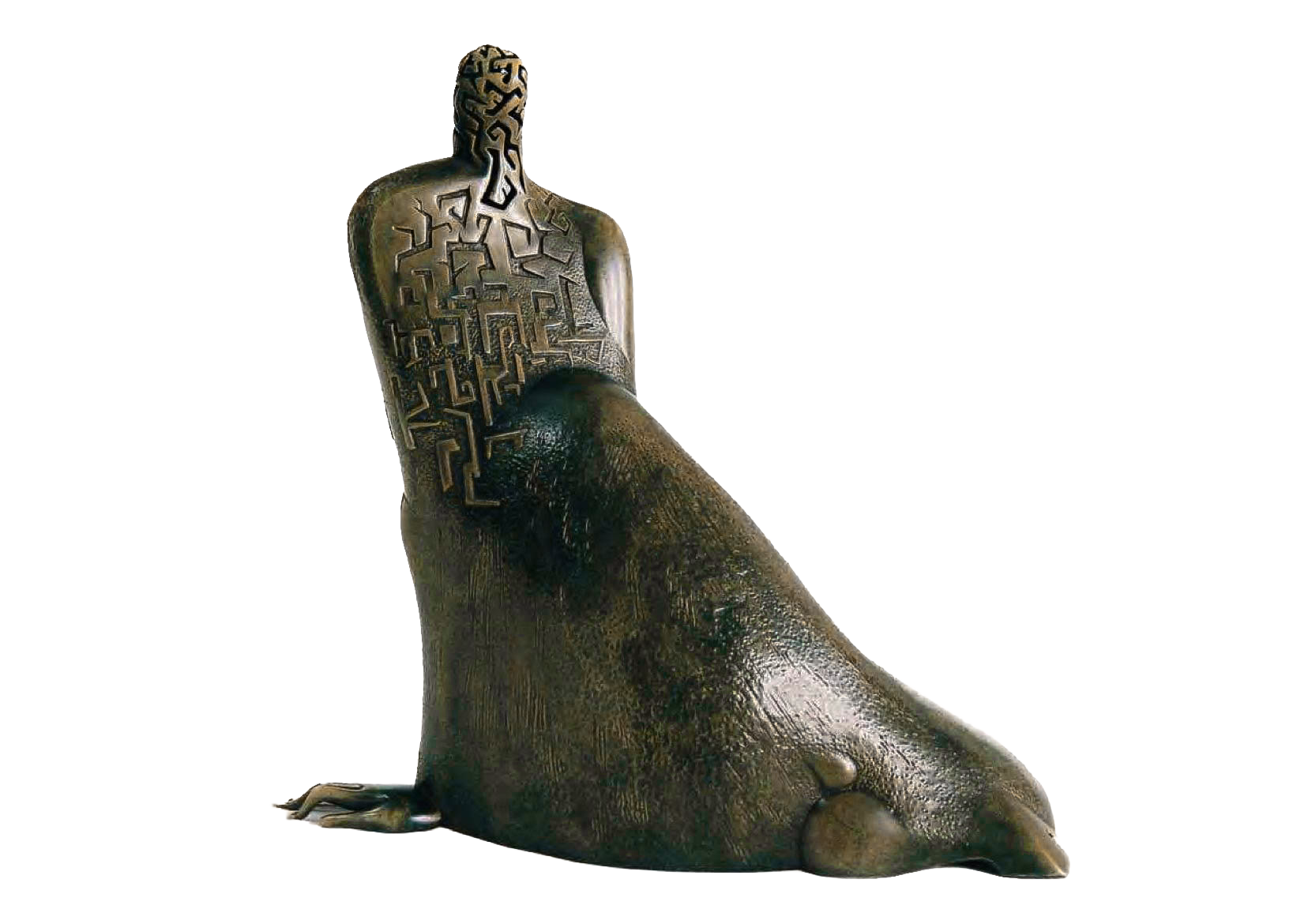 Labyrinth — original bronze sculpture by Botren