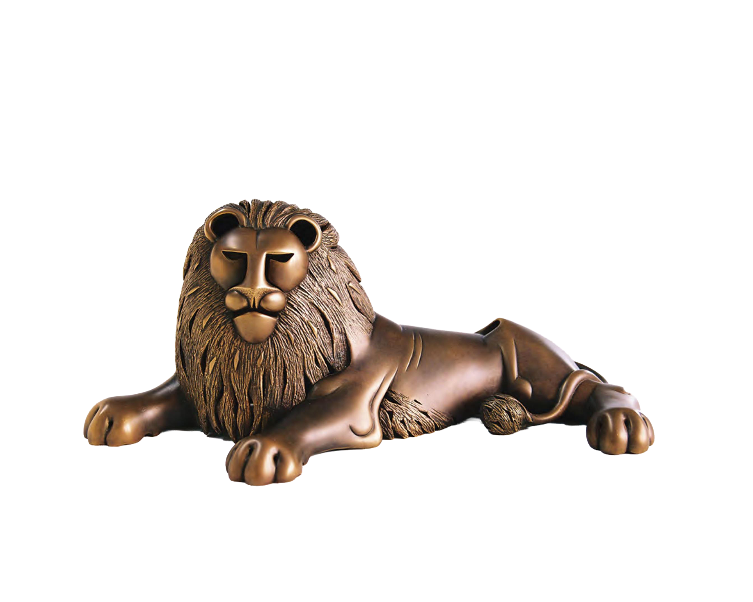 Lion — original bronze sculpture by Botren